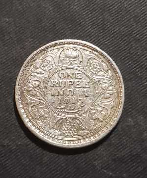 Lamination-Error?-1919-One-Rupee